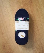 Ted Baker 8 Pack Womens Navy Floral Liner Socks Trainer Socks One Size RRP £25