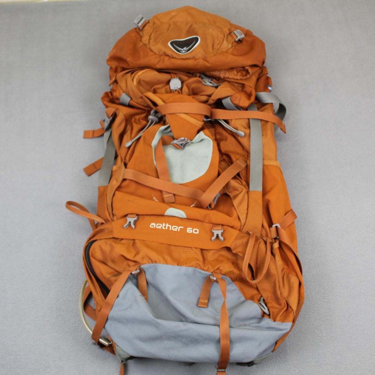 Osprey Aether 60 Backpack Mens Medium Orange Hiking Backpacking