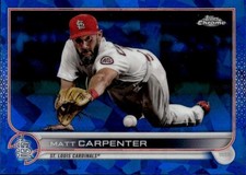 2022 Topps Chrome Sapphire Edition Matt Carpenter #484 St. Louis Cardinals 26H