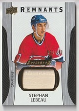 2024-25 UPPER DECK ENGRAINED REMNANTS STEPHAN LEBEAU 063/100 MONTREAL CANADIENS