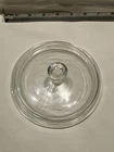 Pyrex Corning P-81-C Round Lid Clear Glass 6" Knob Handle Replacement Lid Only