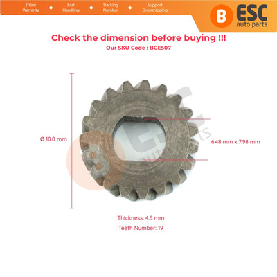 19 Teeth Ø18 mm Sunroof Motor Cog Gear A2048201442 For