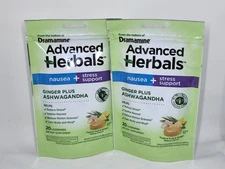 Advanced Herbals Nausea + Stress Support Lozenges w/Ginger 2pack  Exp June 2026