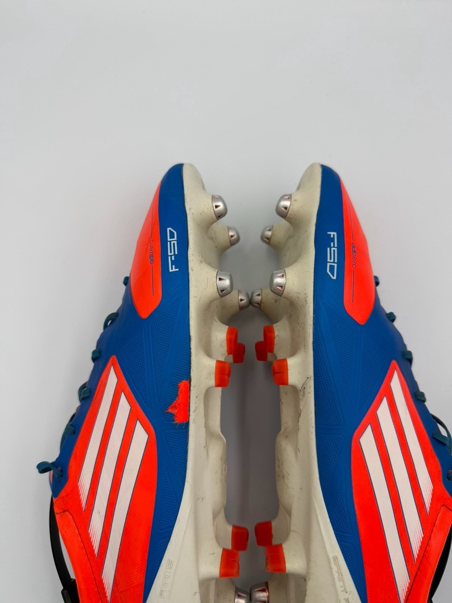 Adidas F50 Adizero SG Blue Orange Football Cleats Boots Mens Elite