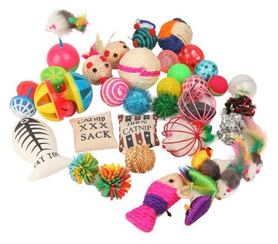 Fashion's Talk Cat Toys Variety Pack for Kitty 20 Pieces 20-Pack, Multicolor 