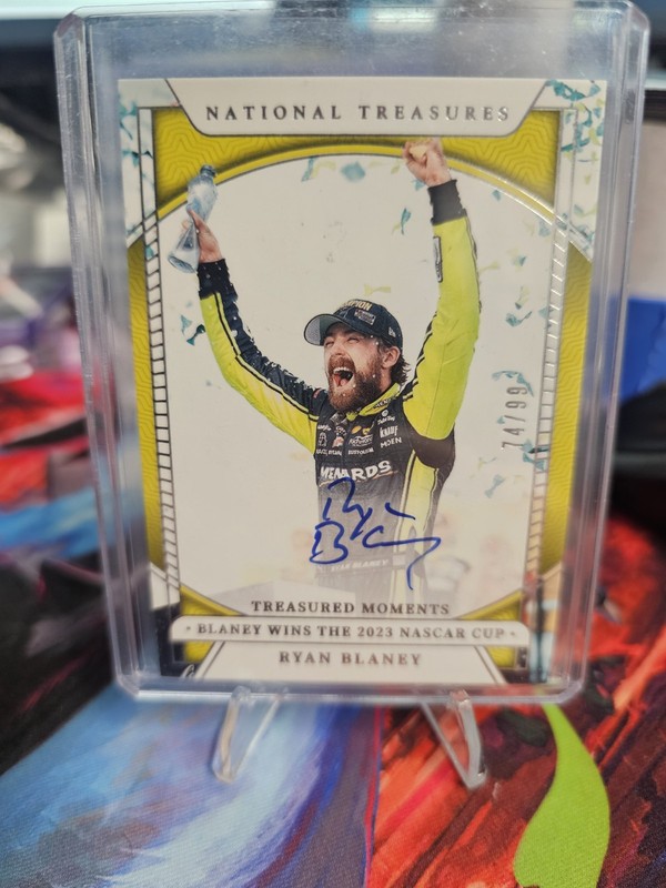 RYAN BLANEY 2024 NATIONAL TREASURES NASCAR TREASURED MOMENTS AUTO SP 74/99