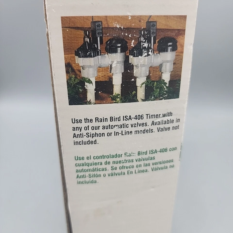 Rainbird ISA-406 Seis Estaciones Automático Doble Programable Rociador Temporizador con Adaptador Foto 4 de 4