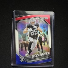 2024 Panini Prizm Red White & Blue Prizm Brock Bowers #315 Las Vegas Raiders NFL