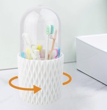 Extra-Large Toothbrushes and Toothpaste Holders with Removable Lid, Dustproof...