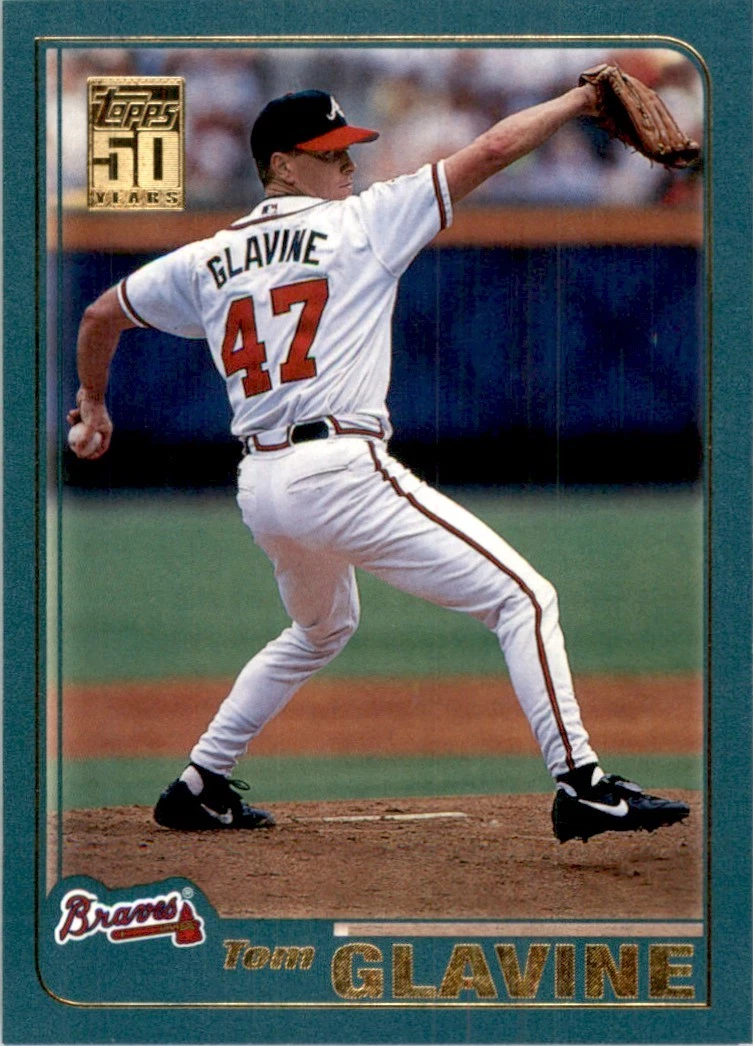 Tom Glavine trading card