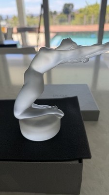 BRAND NEW IN BOX - LALIQUE ''CHRYSIS'' CHRYSTAL RADIATOR MASCOT NUDE FIGURINE