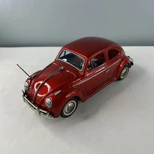 Vintage 10" "Bump N Go" Tin Litho Red VW Beetle Made in Japan Does Not Work