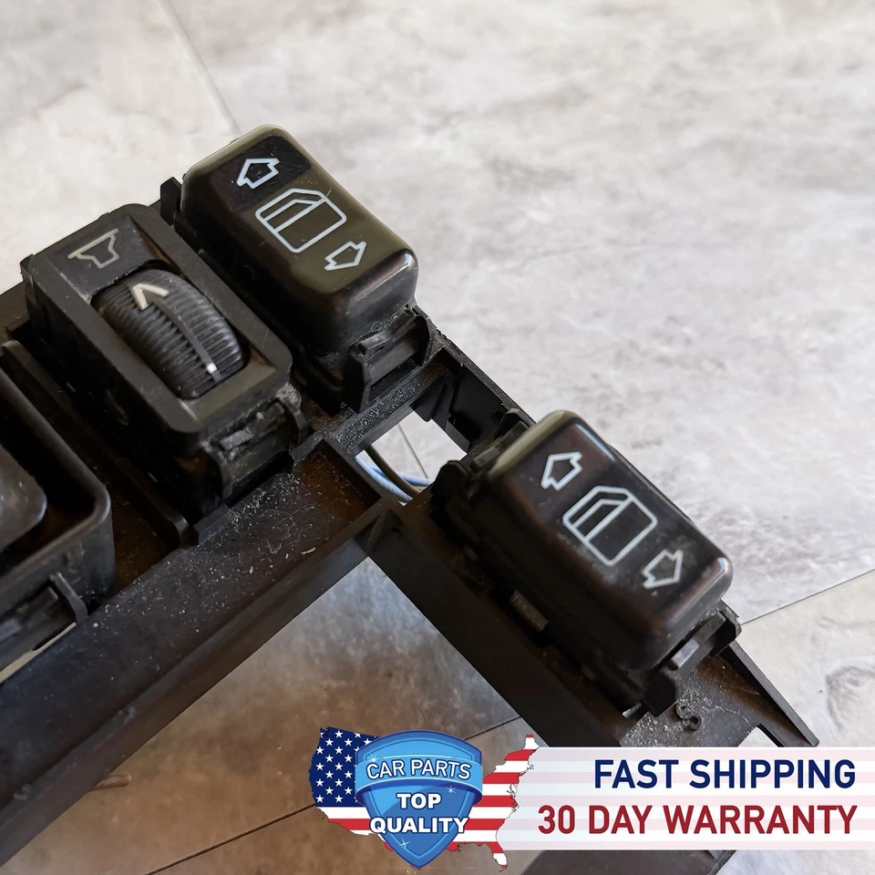 INTERRUPTOR DE VENTANA PRINCIPAL CENTRAL DELANTERA MERCEDES BENZ OEM W124 300E 300D 300TD 300SD Foto 4 de 4