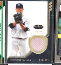 2018 TOPPS TIER ONE MASAHIRO TANAKA JERSEY CARD 34/335 YANKEES