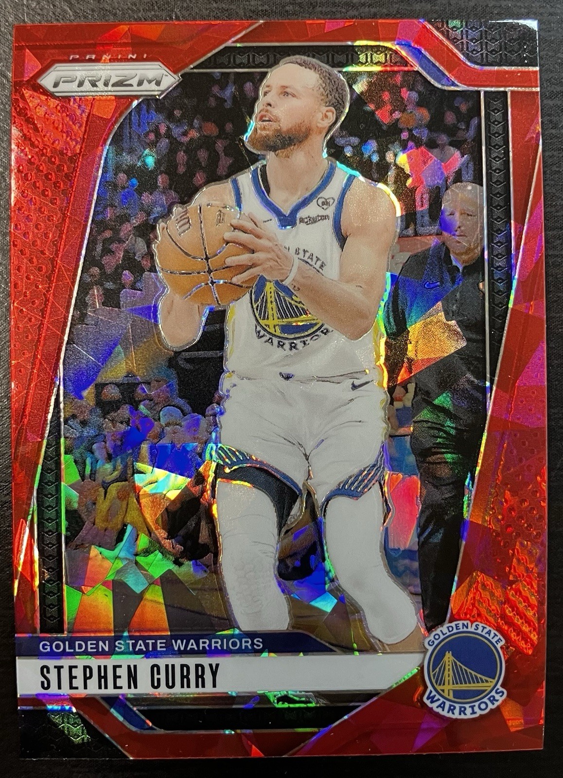 2024-25 Prizm Stephen Curry #134 Red Cracked Ice