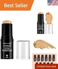 Soft Beige Matte Foundation Stick - Lightweight, Long-Lasting, Cruelty-Free