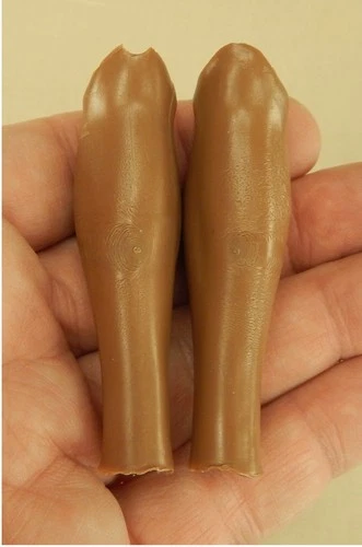 Vintage 1970 Hasbro GI Joe AT #7404 Adventurer (Black) Action Figure Calves C6