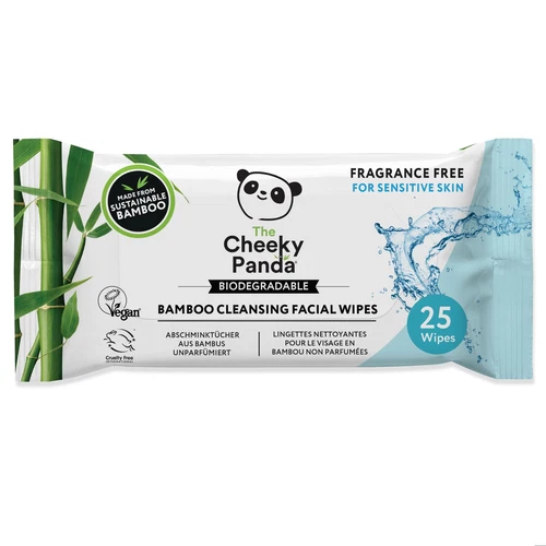 Cheeky Panda Bamboo Facial Make Up Remover Wipes | Sustainable Eye Makeup