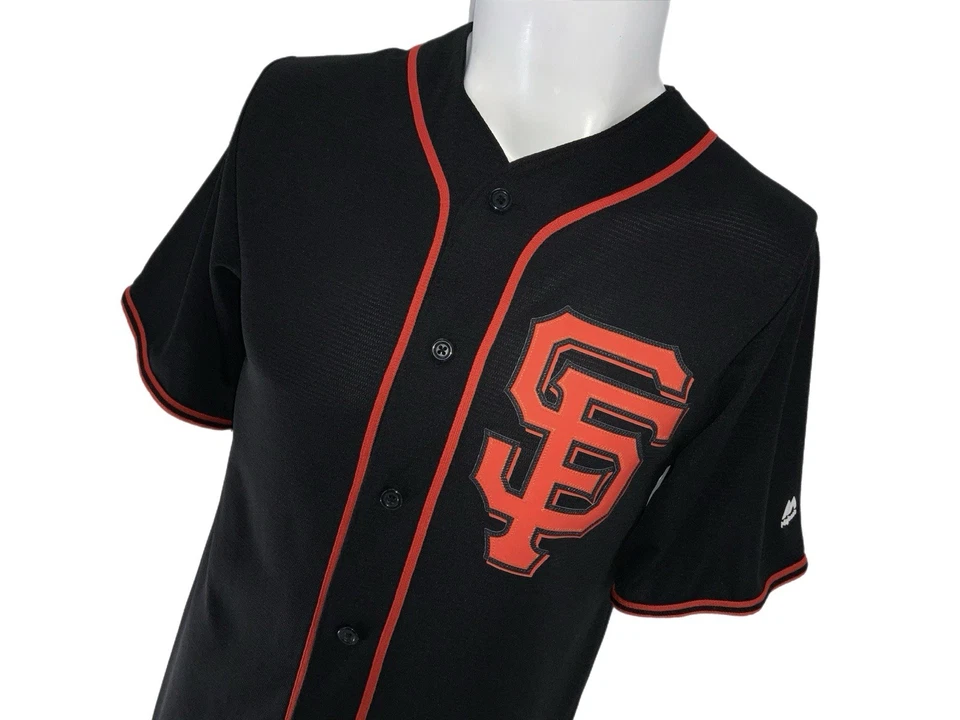 Camiseta Majestuosa de los Gigantes de San Francisco Madison Bumgarner Hombres S Negra Cool Base YGI Foto 3 de 4