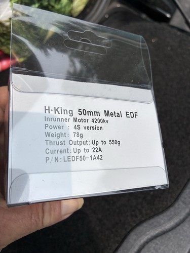 H-king 50mm 4s Metal EDF W Motor For Balsa R/c Airplane Kit Ducted Fan Jet - Imagen 2 de 3