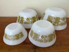 4 Vintage Federal Milk Glass Nesting Bowls - 4 Pieces,