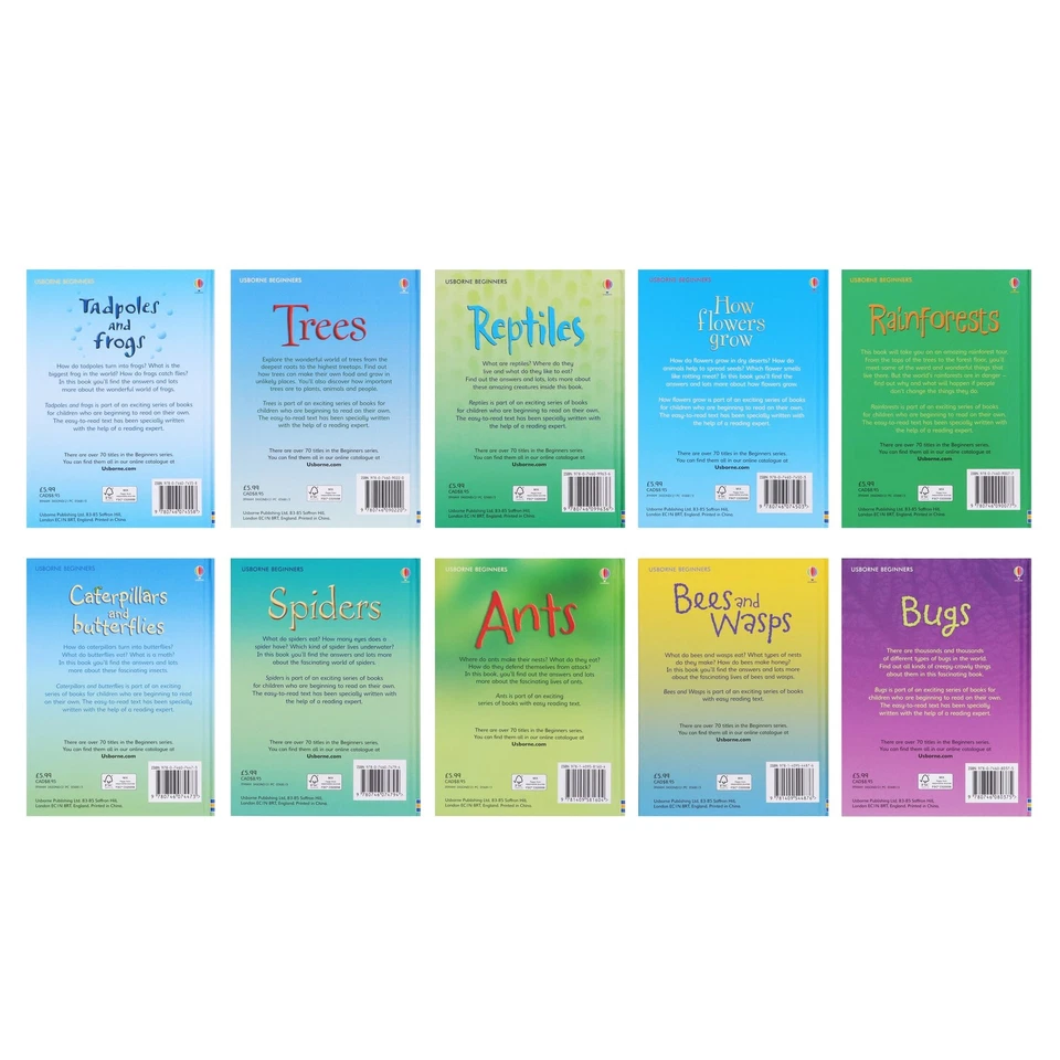 Usborne Beginners Nature 10 Books Box Set Collection - Ages 4-7 - Hardback - Image 4 of 4