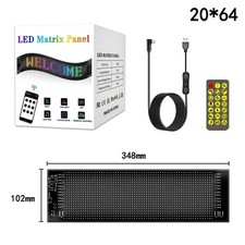 Led Matrix Pixel Panel Scrolling Bright Advertising Led Signs Flexible Usb 5v