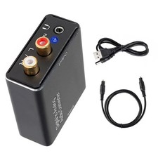 Optical Coaxial Toslink Digital To Analog 3.5mm Audio L/R Converter Adapter