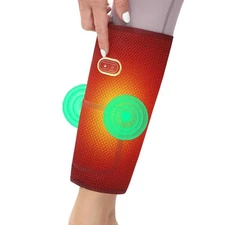 Leg Heating Pad with Vibration Massager Calf Heated Wrap for Muscle Relaxation
