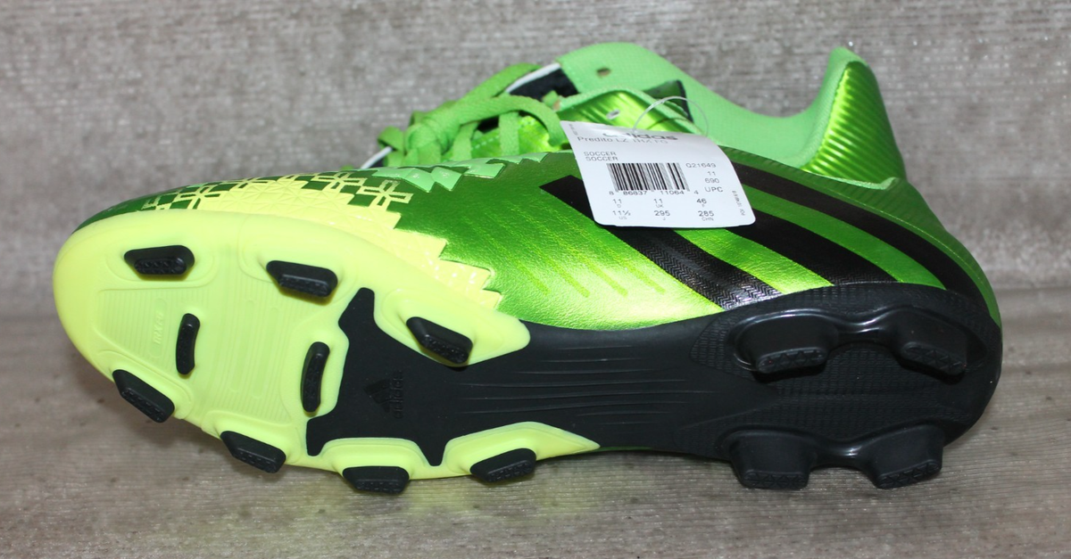 Adidas Mens Rare Predator LZ TRX FG Q21649 Green Soccer Cleats