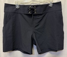 La Blanca All Aboard Black Adj. Drawstring Waist W/pockets Swim Surf Shorts Sz L