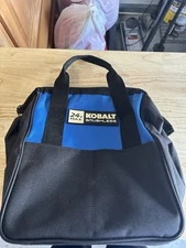  Kobalt Brushless 24V Max Heavy Duty Zipper Tool Bag Multi-Pocket 13x7x10 