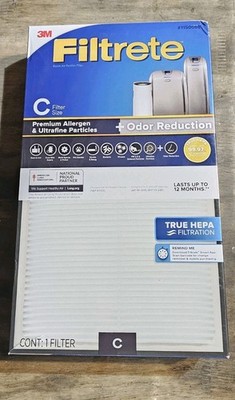 3M Filtrete Size C Filter True HEPA Filtration #1150098 Single Filter NEW