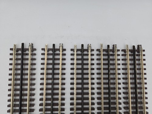 ATLAS #6050 10" Straight Track (10x) O Gauge 3-Rail - Read - Broken Tabs - 第 4/10 張圖片