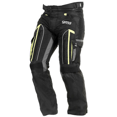 Gms Everest Textilhose Herren schwarz / anthrazit / gelb Größe 3XL