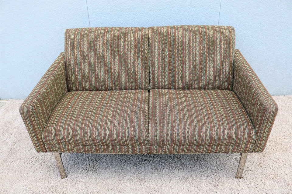 Sofá de 2 asientos Mid-Century estilo moderno Jack Cartwright Kelly Settee Lounge Foto 3 de 4