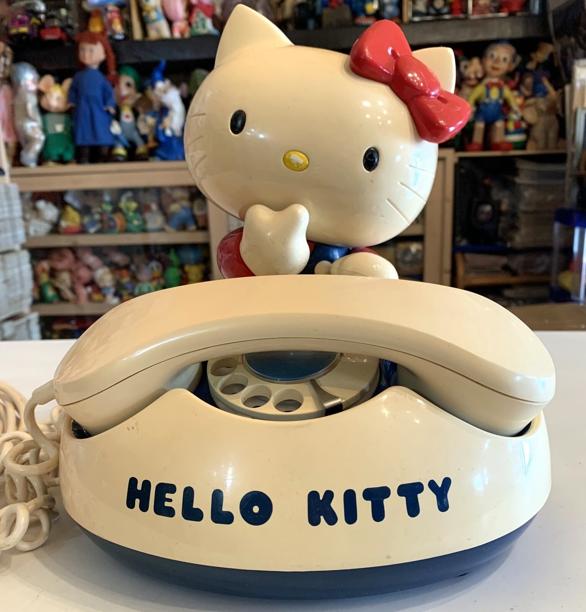 VINTAGE large TELEPHONE PHONE HELLO KITTY MADE IN JAPAN SANRIO