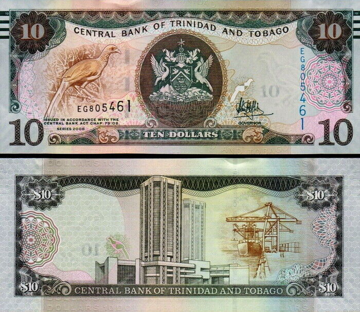 Trinidad & Tobago - 10 Dollars 2017 Fds - UNC