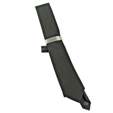 NWT 55 alfani men's formal necktie black one size jacquard silk blend