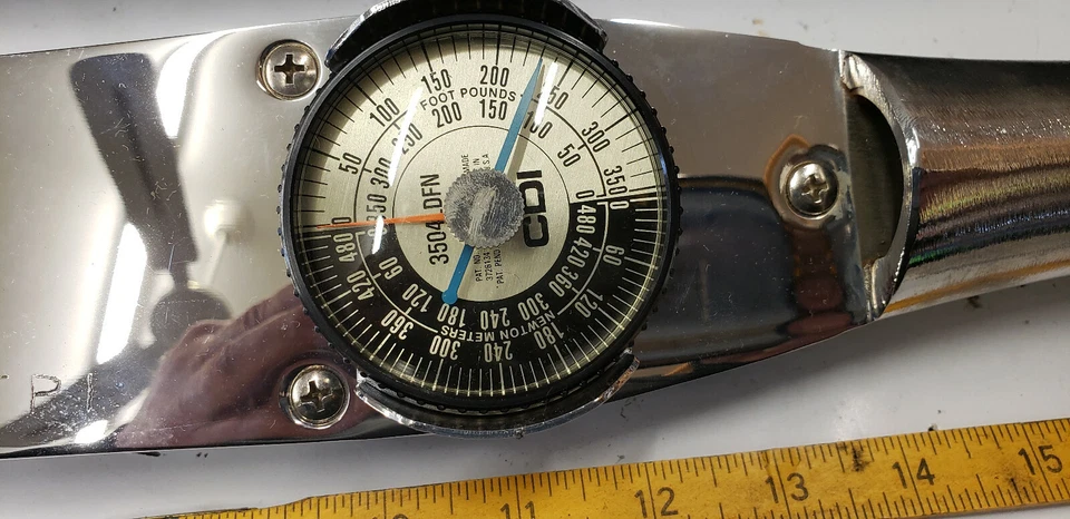 Llave dinamométrica de dial CDI 3504LDFN en estuche, unidad de 0-350 pies lb 3/4" LIGERAMENTE USADA Foto 4 de 4