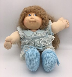 Cabbage Patch Doll Vintage Xavier Roberts Brown Hair Blue Eyes Teeth OAA 1980s | eBay
