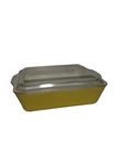 Vintage Pyrex Yellow #0503 B-5 Refrigerator Dish 1.5 Quart W/ Ribbed Lid 503-C