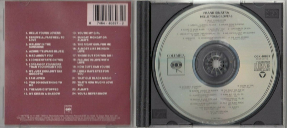 Frank Sinatra Hello Young Lovers CD Columbia CGK 40897 for
