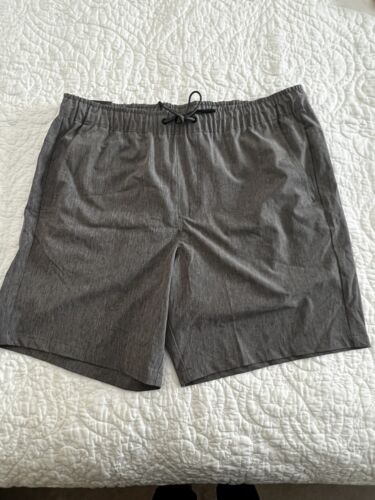 NWT Eddie Bauer Men's UPF 50 Quick Dry Woven Tech Pull-On Shorts Mood gray XL
