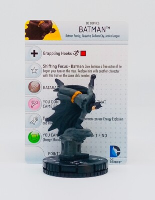 DC Heroclix Batman #034 Rare w/ Card Worlds Finest Set