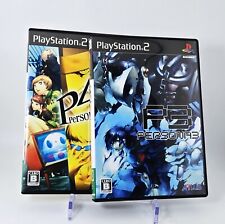 Persona 3 + 4 Set (Sony PlayStation 2 PS2) Japan JP Japanese CIB Canada Seller!