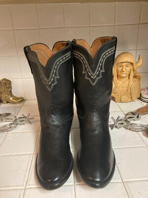 LUCCHESE CLASSICS BLACK LEATHER MEN