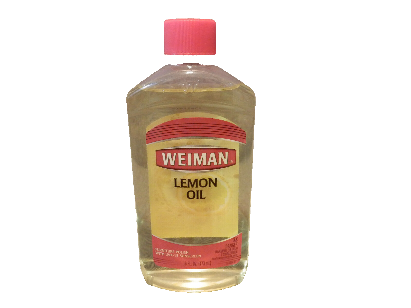 Weiman Lemon Oil Furniture Wood Polish with UVX15 Sunscreen 16 Oz