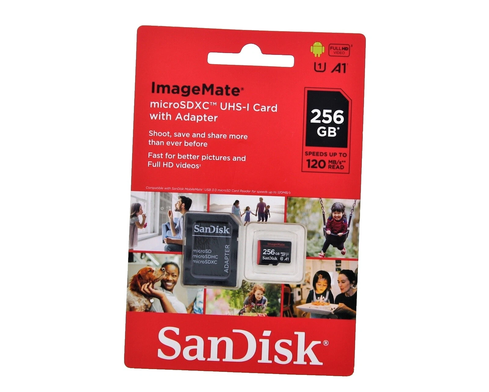 SanDisk 256 GB microSDXC UHS-I tarjetas de memoria para Cámara