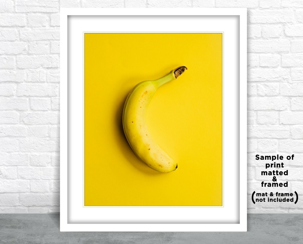BANANA FRUIT Photo Picture Print KITCHEN YELLOW HOME DECOR Wall